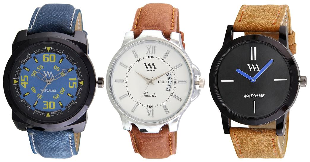 

Watch Me Stylish Combos for Men WMC-002-BR-AWC-016-BU-018