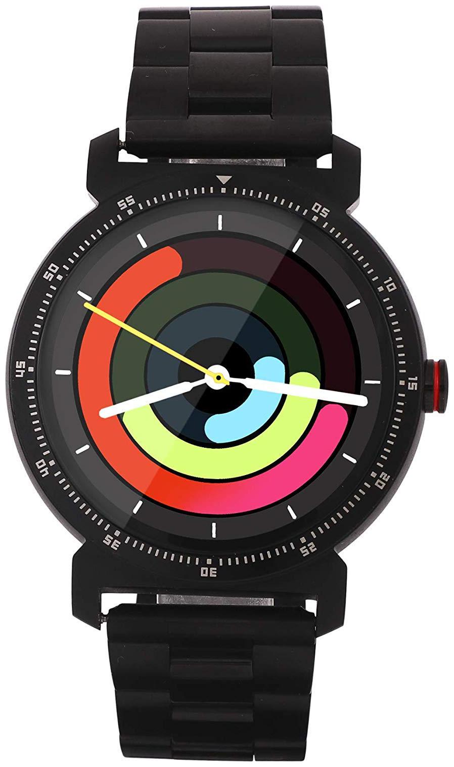 

Watchout Wearables Elegant Gen2 Jazz Black Smart Watch with Heart Rate Monitor (Black Steel)