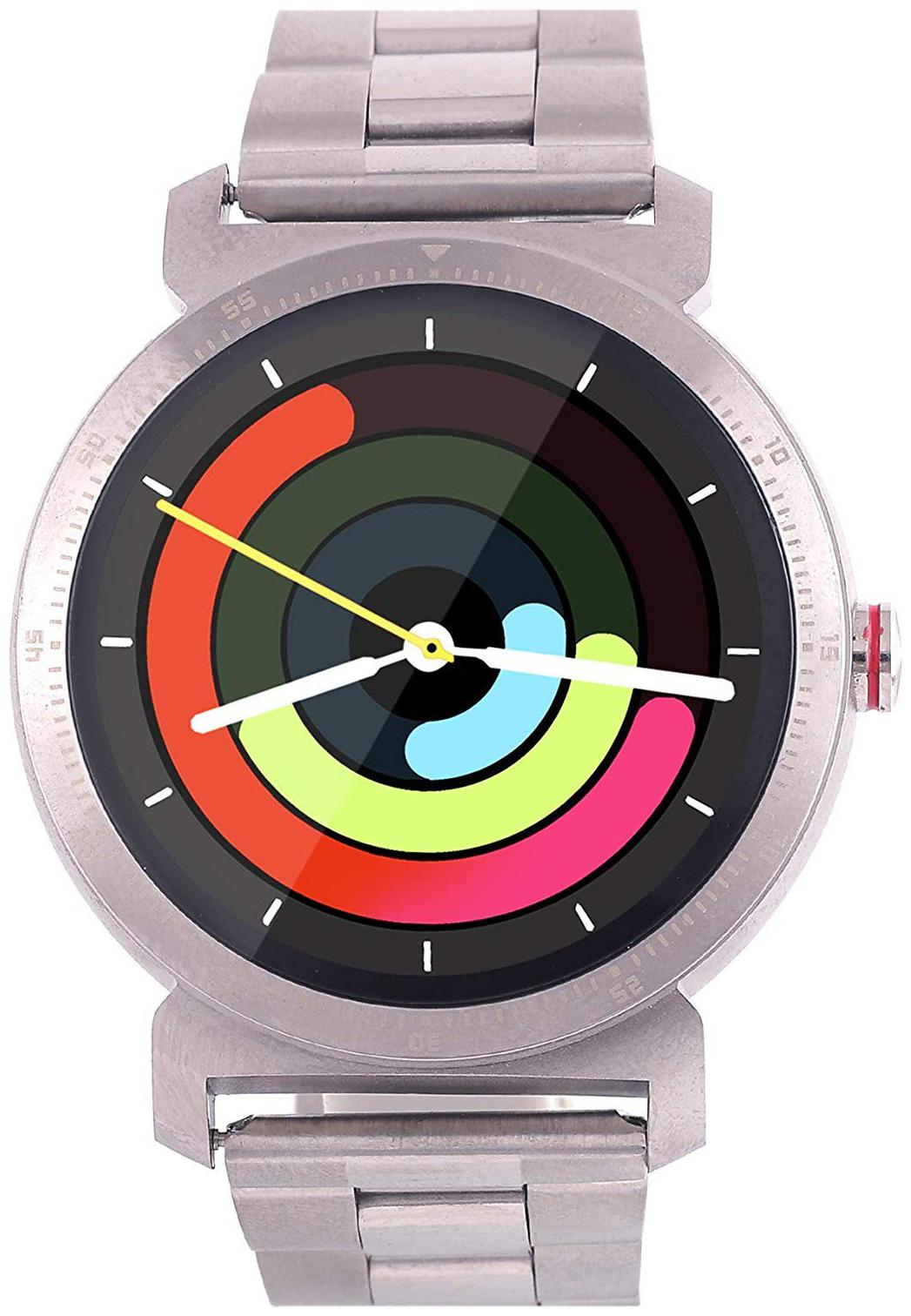 

Watchout Wearables Elegant Gen2 Raw Steel Smart Watch with Heart Rate Monitor (Silver Steel)