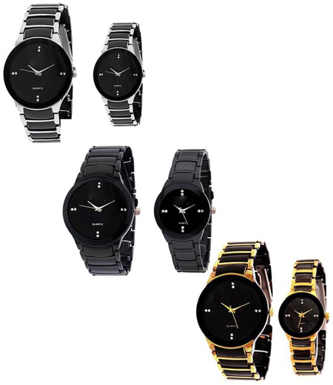 

watchstar couple multicolor combo of 6 watches for couple