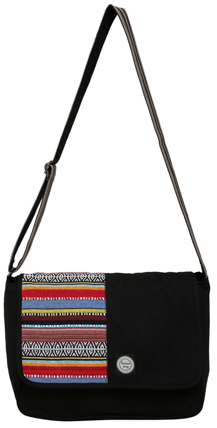 

Anekaant Black Canvas Handheld Bag