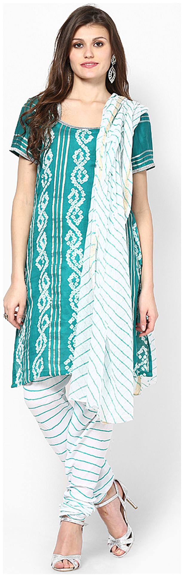 

Rajasthani Sarees Designer Salwar Bandhej Salwar Suit Material