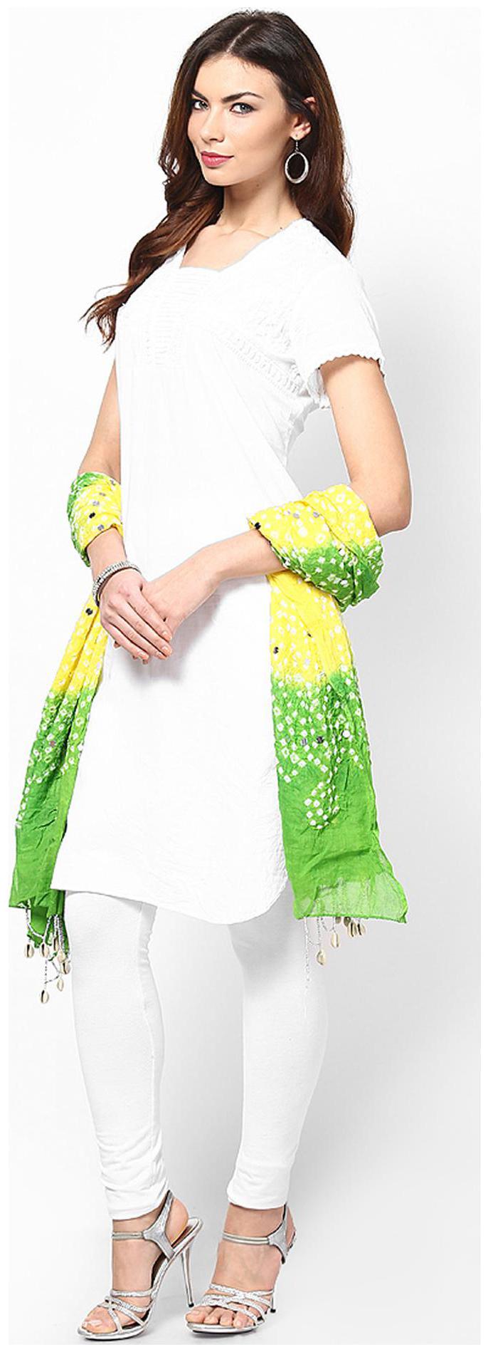 

Rajasthani Sarees Cotton Bandhej Handwork Dupatta