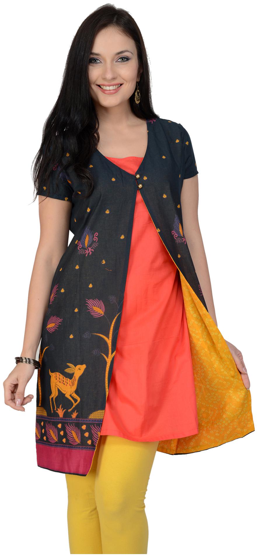 

Pannkh Women Multi Printed Regular Kurta