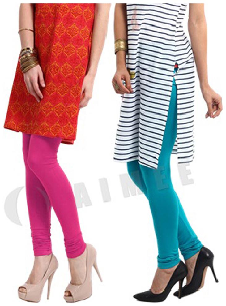 

Amoya Cotton Churidar - White