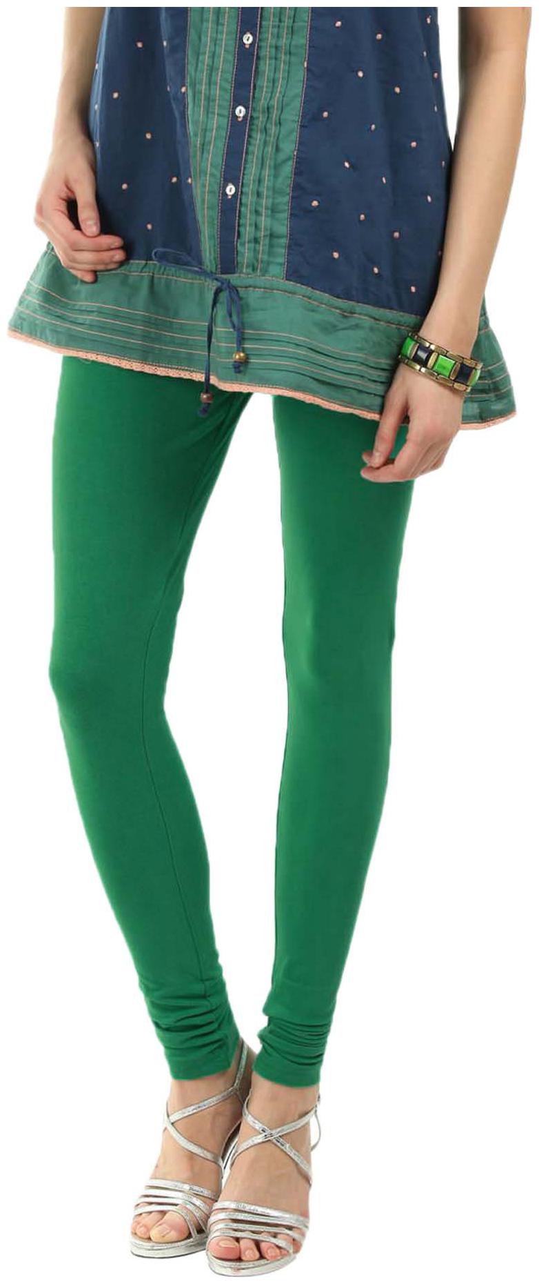 

Rashi Cotton Churidar - Green