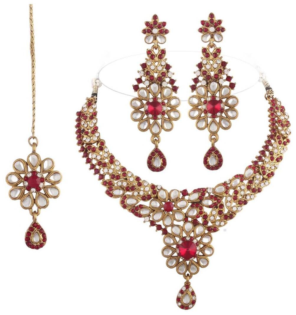 

I Jewels Hand Crafted Kundan Set For Women