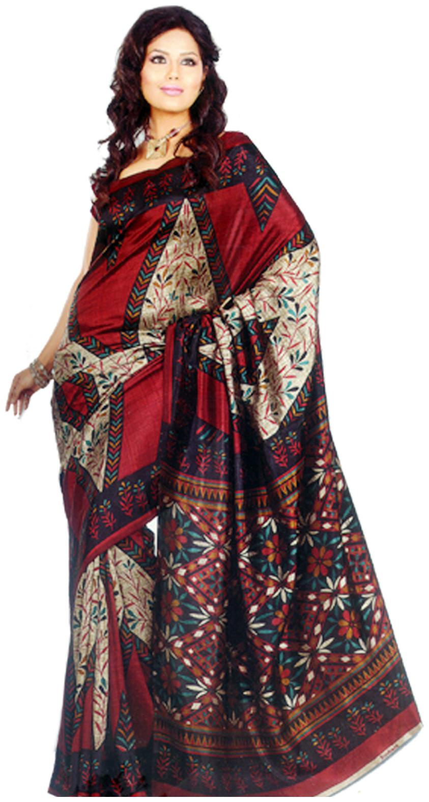 

Sunaina Brown Saree