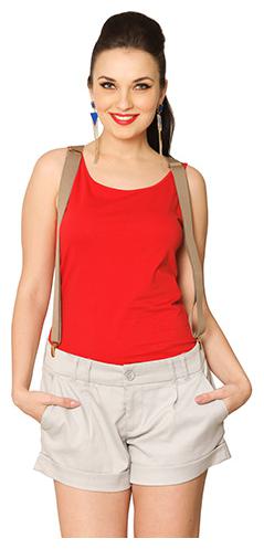 

Miss Chase Women Solid Regular top - Red