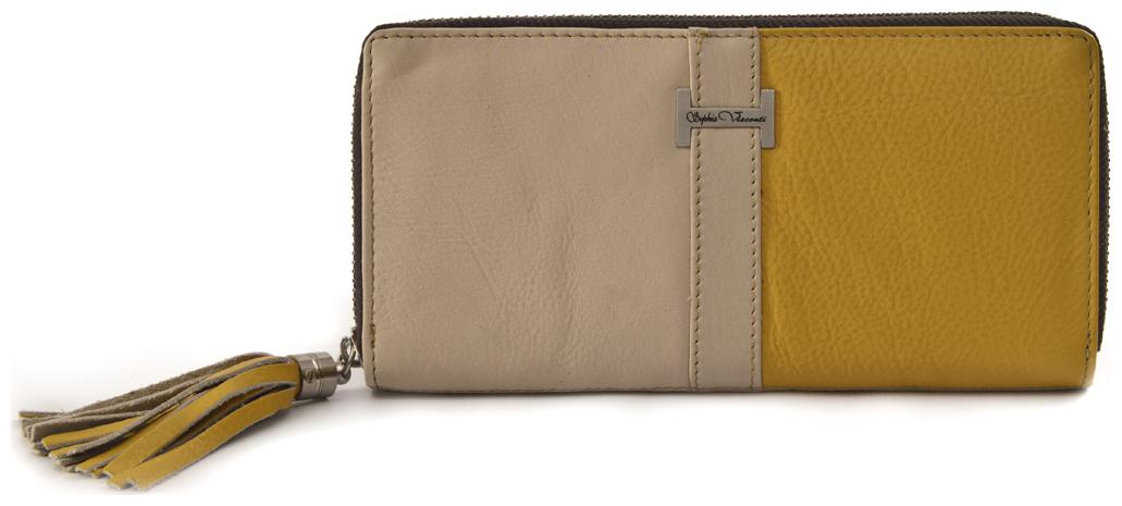 

Sophia Visconti Women Yellow Leather Wallet