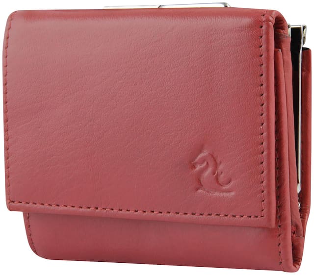 Kara Red Color Leather Wallet For Women