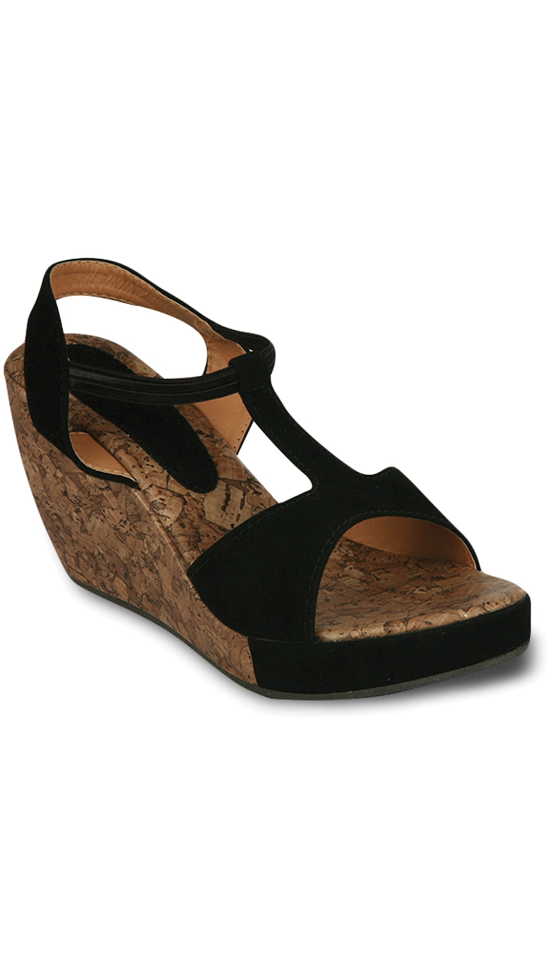 studio 9 women black tinkling wedges (size-8)